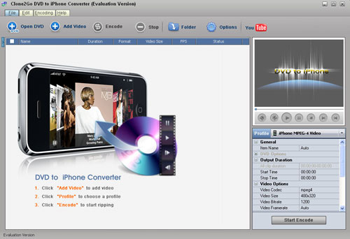 watch DVD and video on iPhone 3G