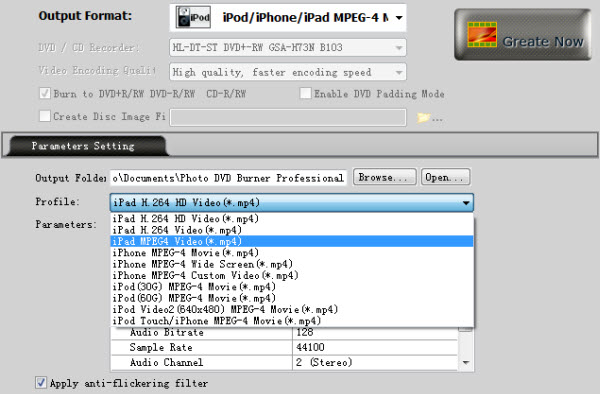 Create iPad HD Photo Slide Show Movie