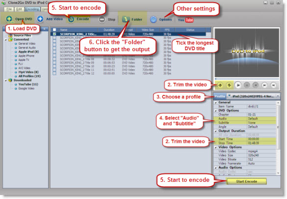 dvd to ipod touch/nano/classic