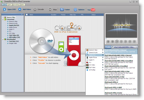 DVD to iPod Converter, iPod video converter, DVD to iPod