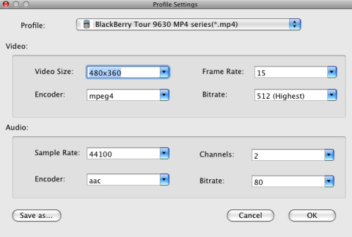 Mac DVD to BlackBerry Converter